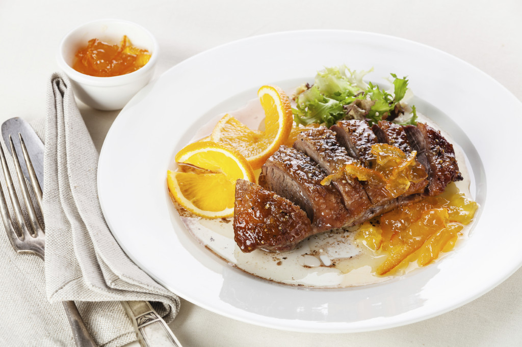 Roasted Duck Breast with orange sauce