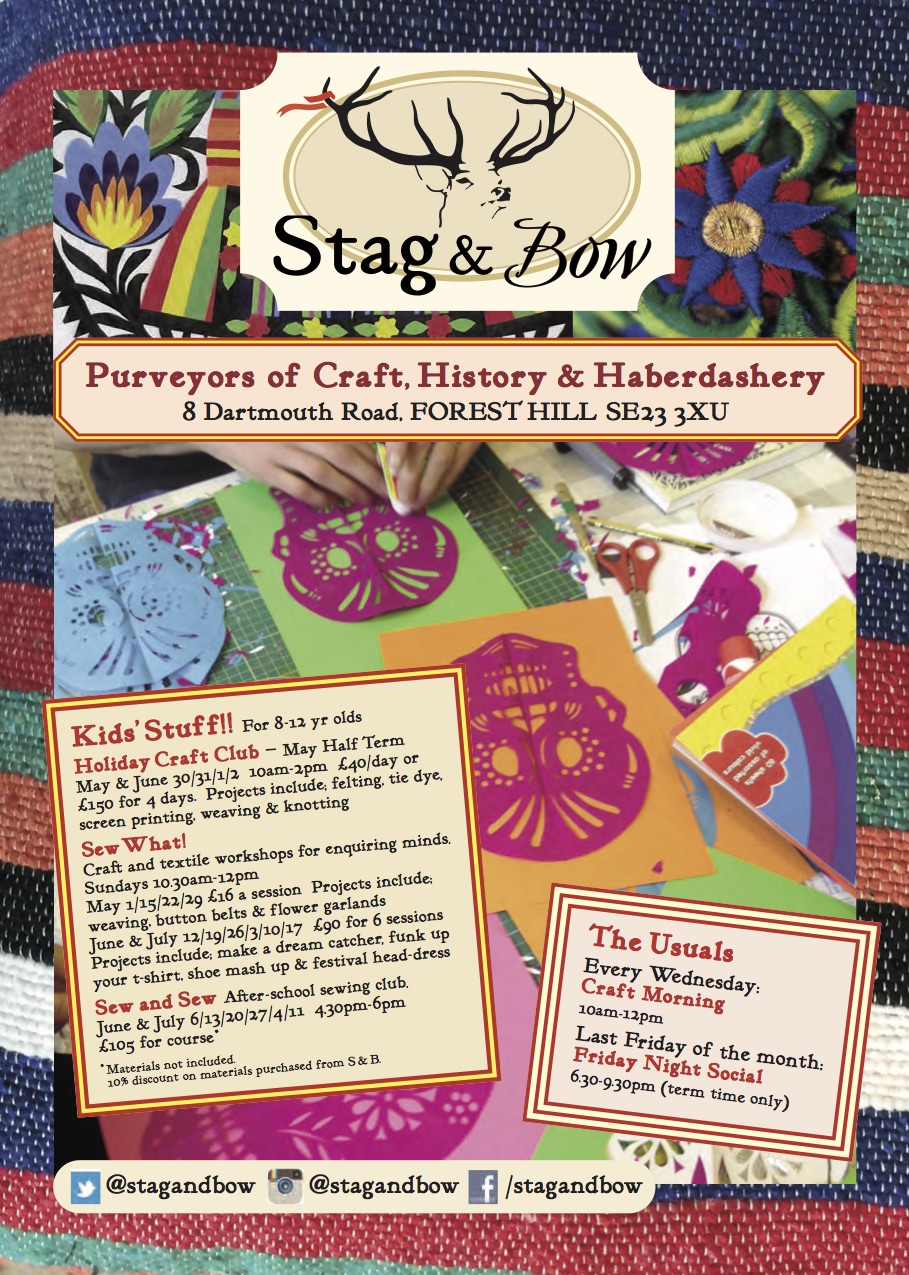 New craft workshops at Stag & Bow