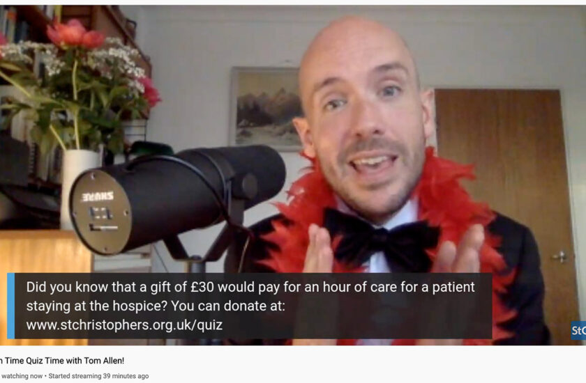 Local Comedy Star Tom Allen helps raise nearly £12K for South East London’s St Christopher’s Hospice