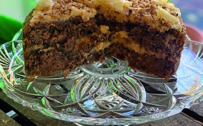 Parsnip & Apple Cake with Walnut Frosting