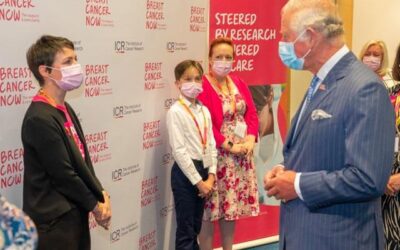 East Dulwich Fundraiser meets HRH The Prince of Wales at Breast Cancer Now’s Research Centre