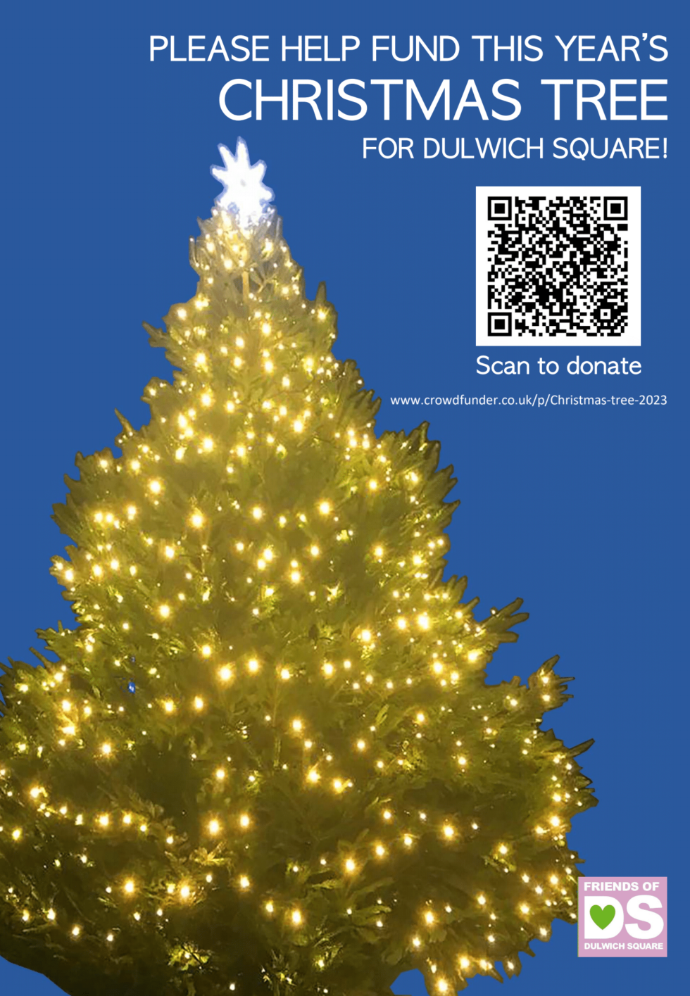 A Christmas Tree for Dulwich Square 2023 Around Dulwich